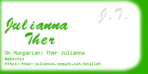 julianna ther business card